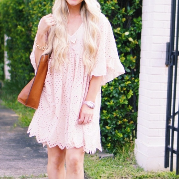 eyelet swing dress